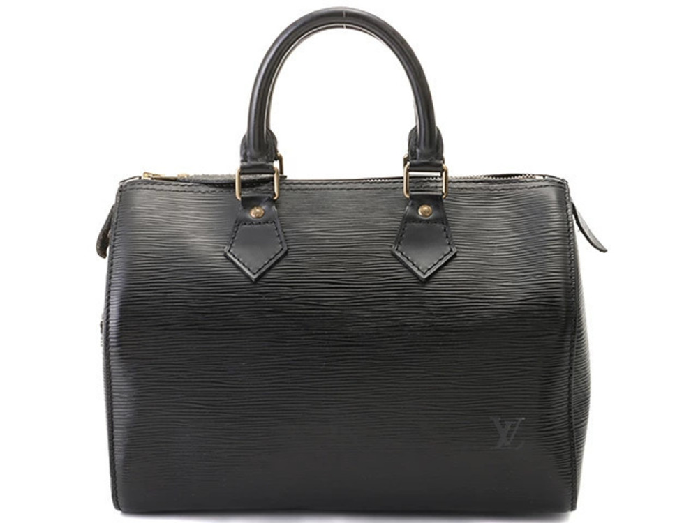 LOUIS VUITTON Speedy bag Epi leather Noir Black